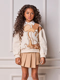 Minnie Anime Girl Children's Coat with Rhinestones