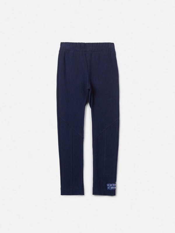 Animê Girls' Pants – Navy Legging with Panel Details