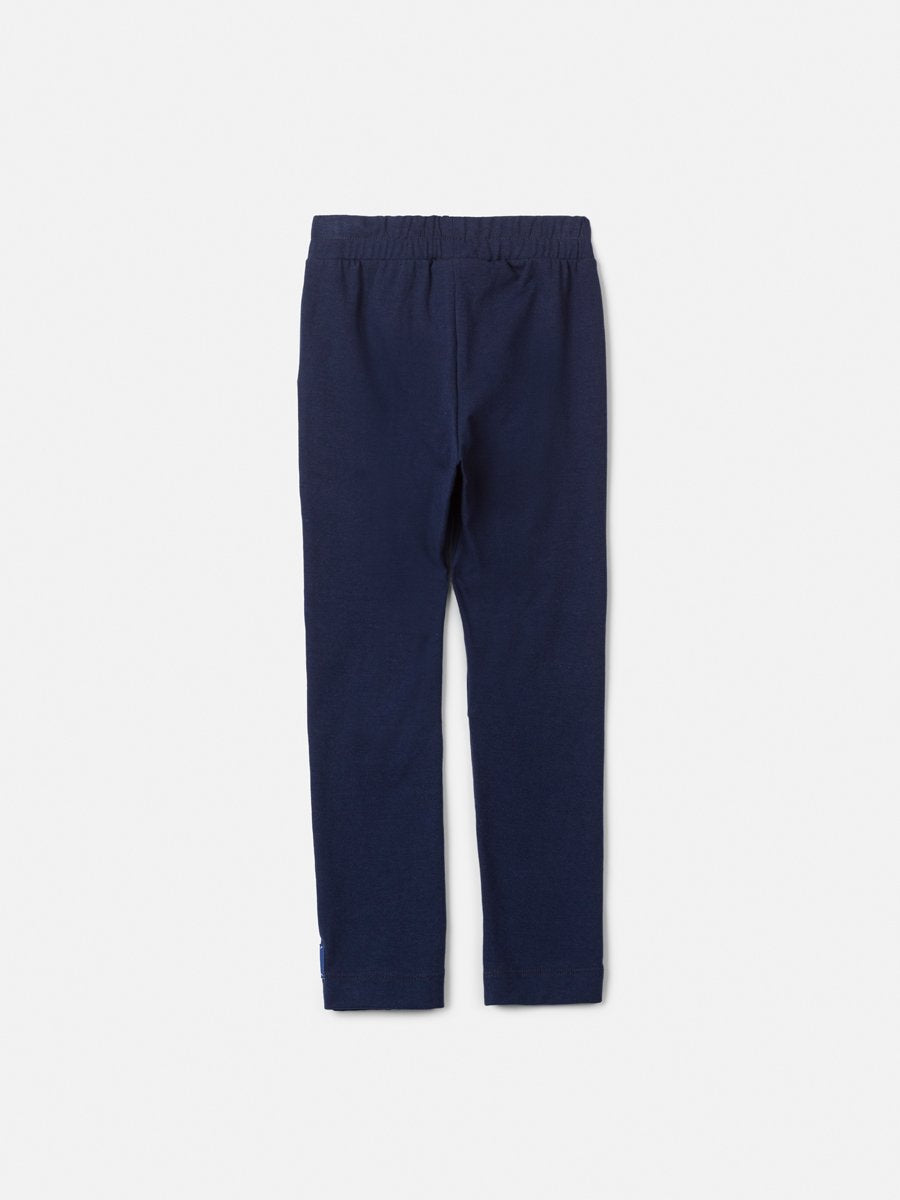 Animê Girls' Pants – Navy Legging with Panel Details