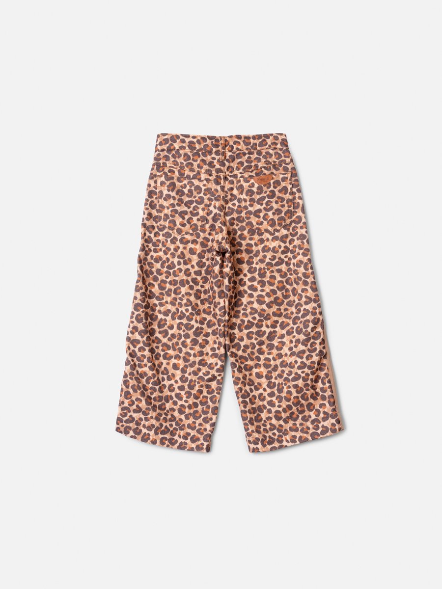 Animê Girls' Pants – Animal Print with Charm