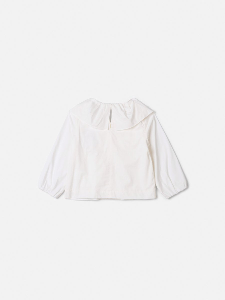 Children's Anime Girl Shirt with Maxi Collar and Ruffle