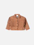 Animê Girls' Jacket – cappuccino with Fringe