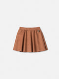 Animê Girls' Skirt – cappuccino in Soft Cotton