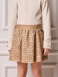 Animê Girls' Skirt – Cutout Faux Leather