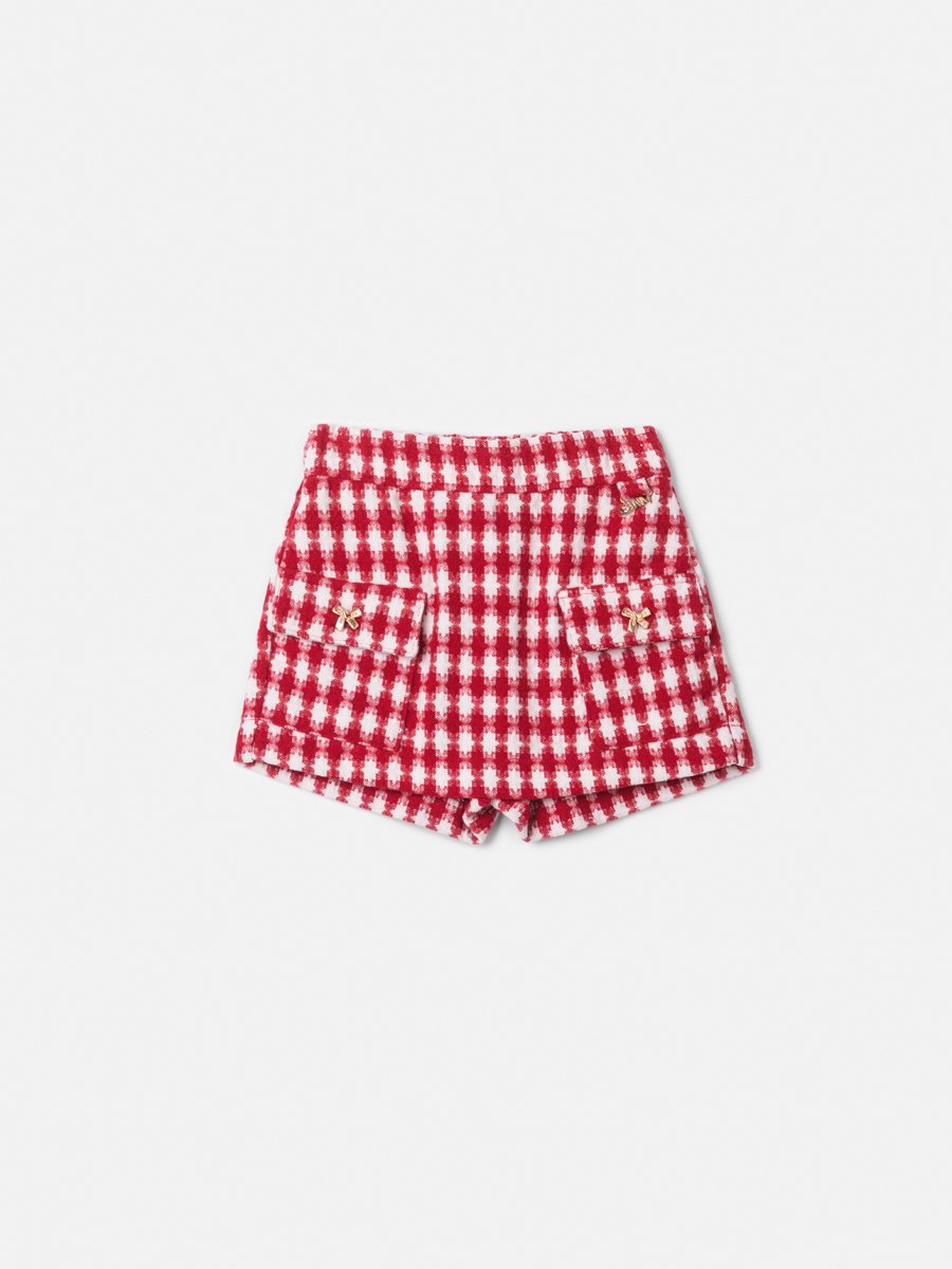 Girls' Anime Cherry Tweed Skort