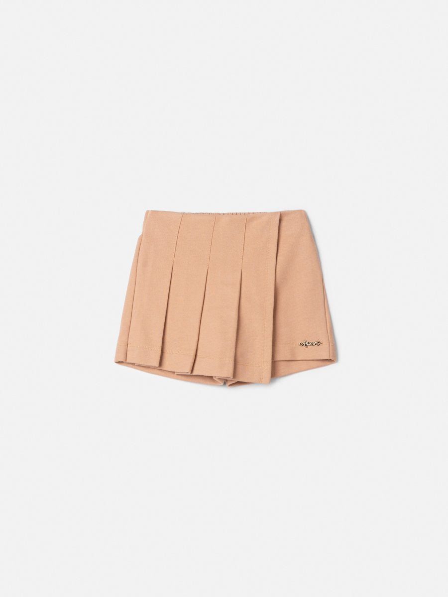 Children's Short Skirt Animé Sweatshirt with Pleats