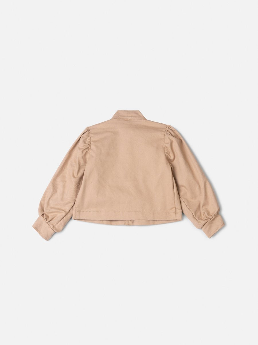 Children's Animé Twill Jacket with Collar