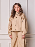 Children's Animé Twill Jacket with Collar