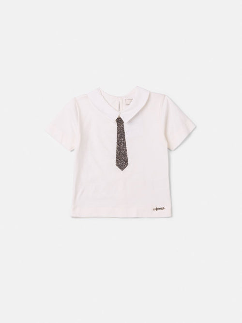 Girls' Anime Top with Shine Collar and Tie