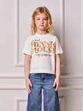 Minnie Embroidered Anime Girl Children's Blouse