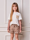 Children's Anime Girl Blouse with Animal Print Tulle from Minnie