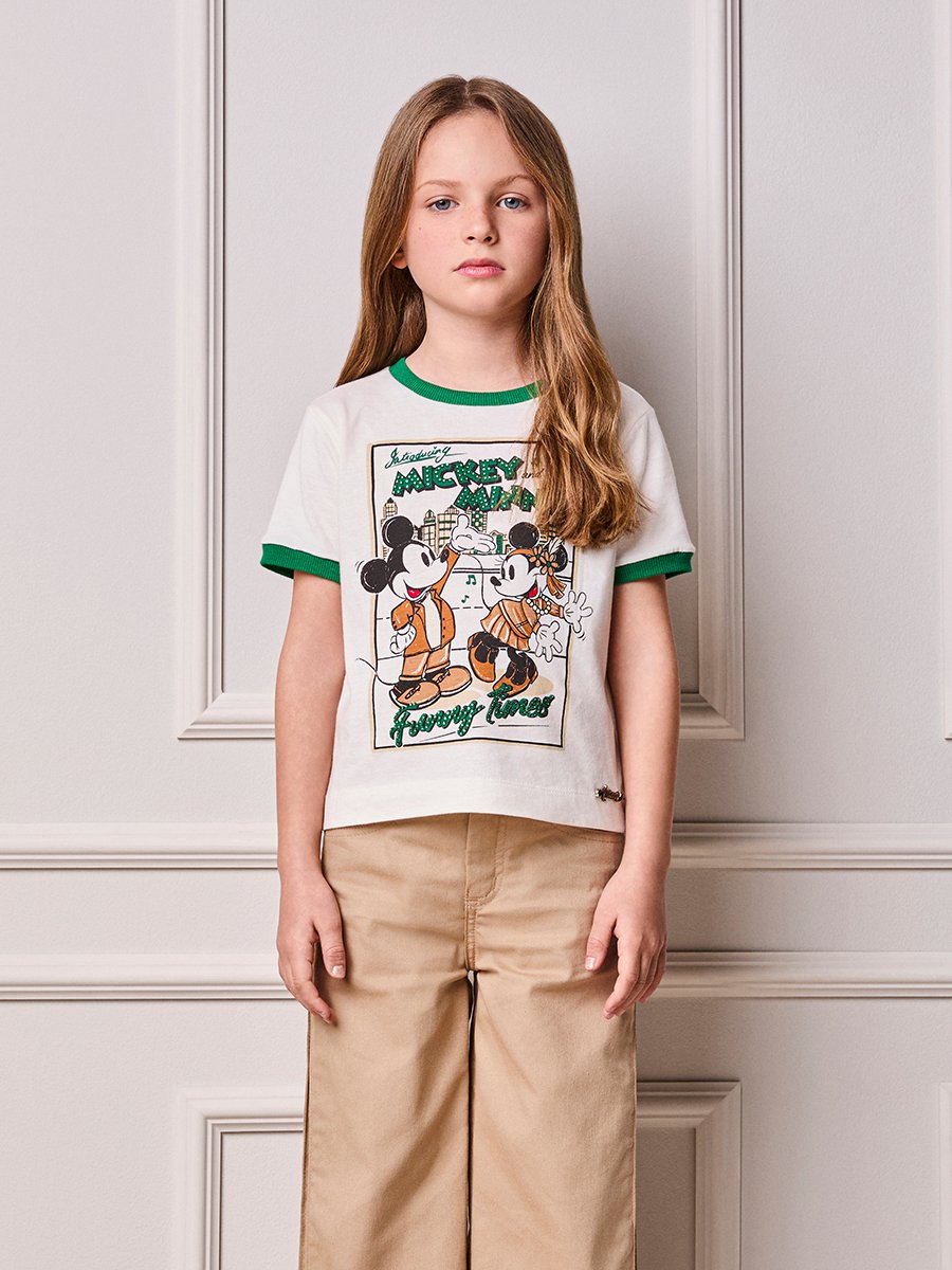 Animê Girls' Top – Mickey & Minnie Rhinestone Top