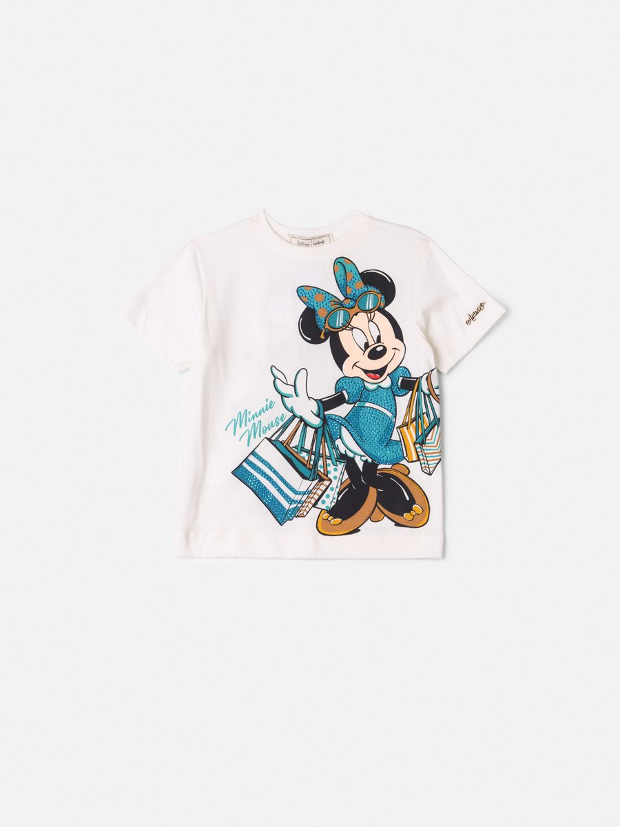 Minnie Anime Girl Children's Blouse with Rhinestones