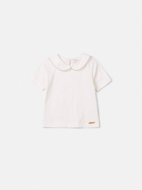 Girls' Anime Top with Pearl Collar