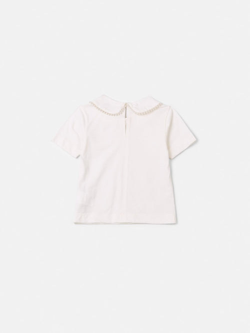 Girls' Anime Top with Pearl Collar
