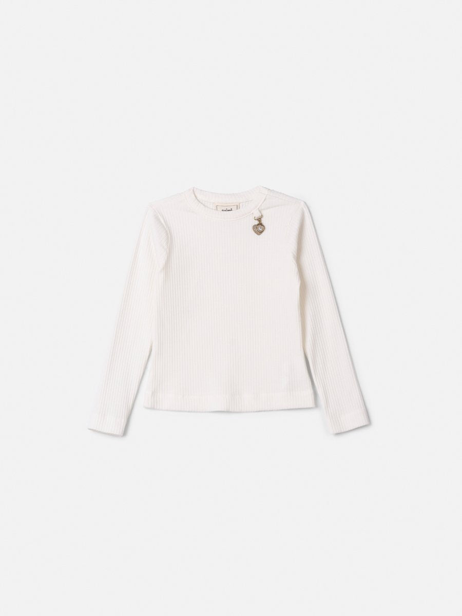 Children's Blouse Anime Girl Long Sleeve Ribbed with Pendant
