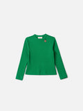 Children's Blouse Anime Girl Long Sleeve Ribbed with Pendant