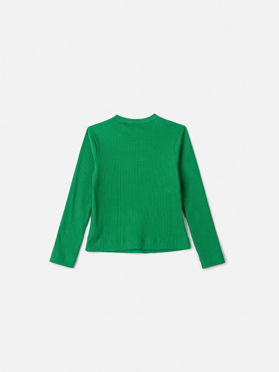 Children's Blouse Anime Girl Long Sleeve Ribbed with Pendant
