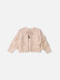 Animê Girls' Cardigan – Knit Cardigan with Fringe and Bow Tassels
