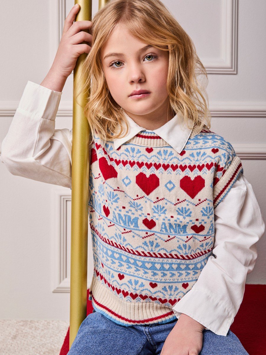 Girls' Anime Knit Vest