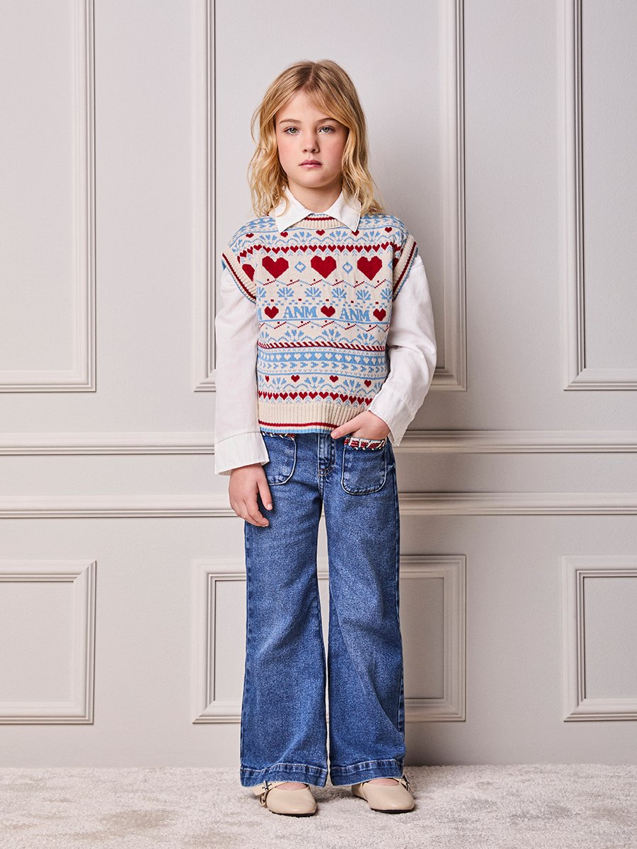 Girls' Anime Knit Vest