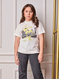 Minnie Anime Girl Children's Blouse with Rhinestones