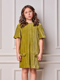 Children's Velvet Anime Girl Dress