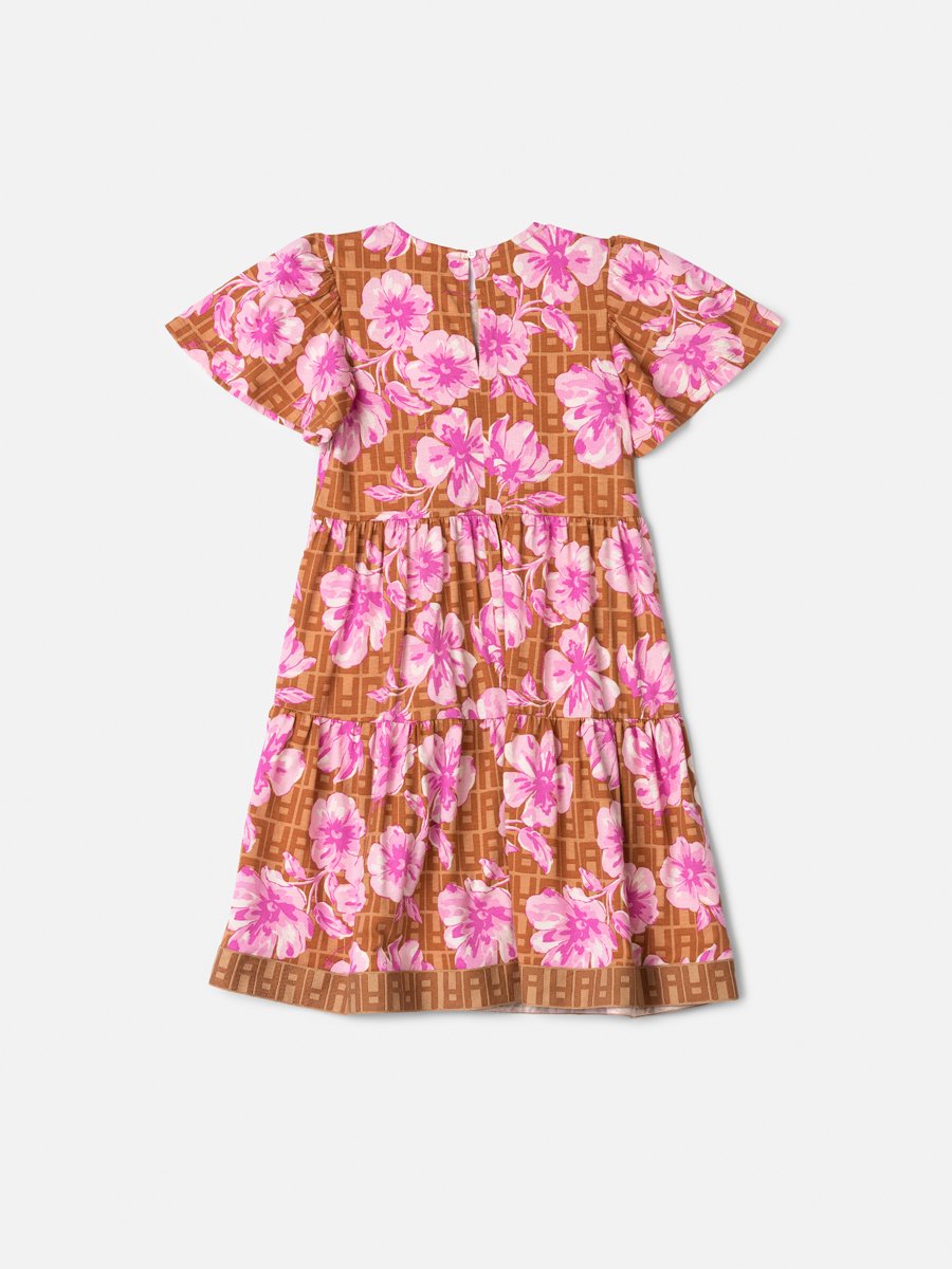 Children's Dress Anime Girl Floral Monogram