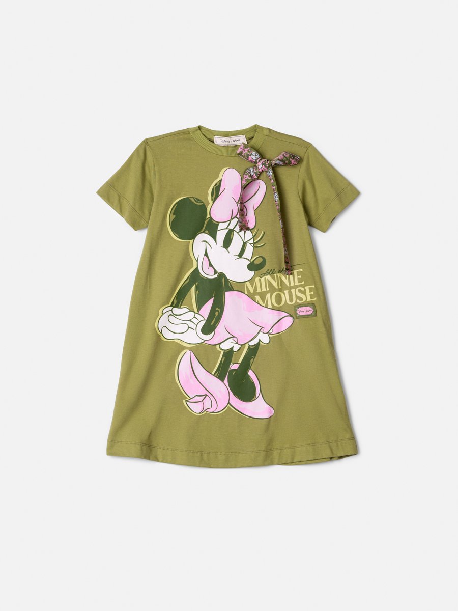 Children's Anime Minnie Girl Dress with Bow