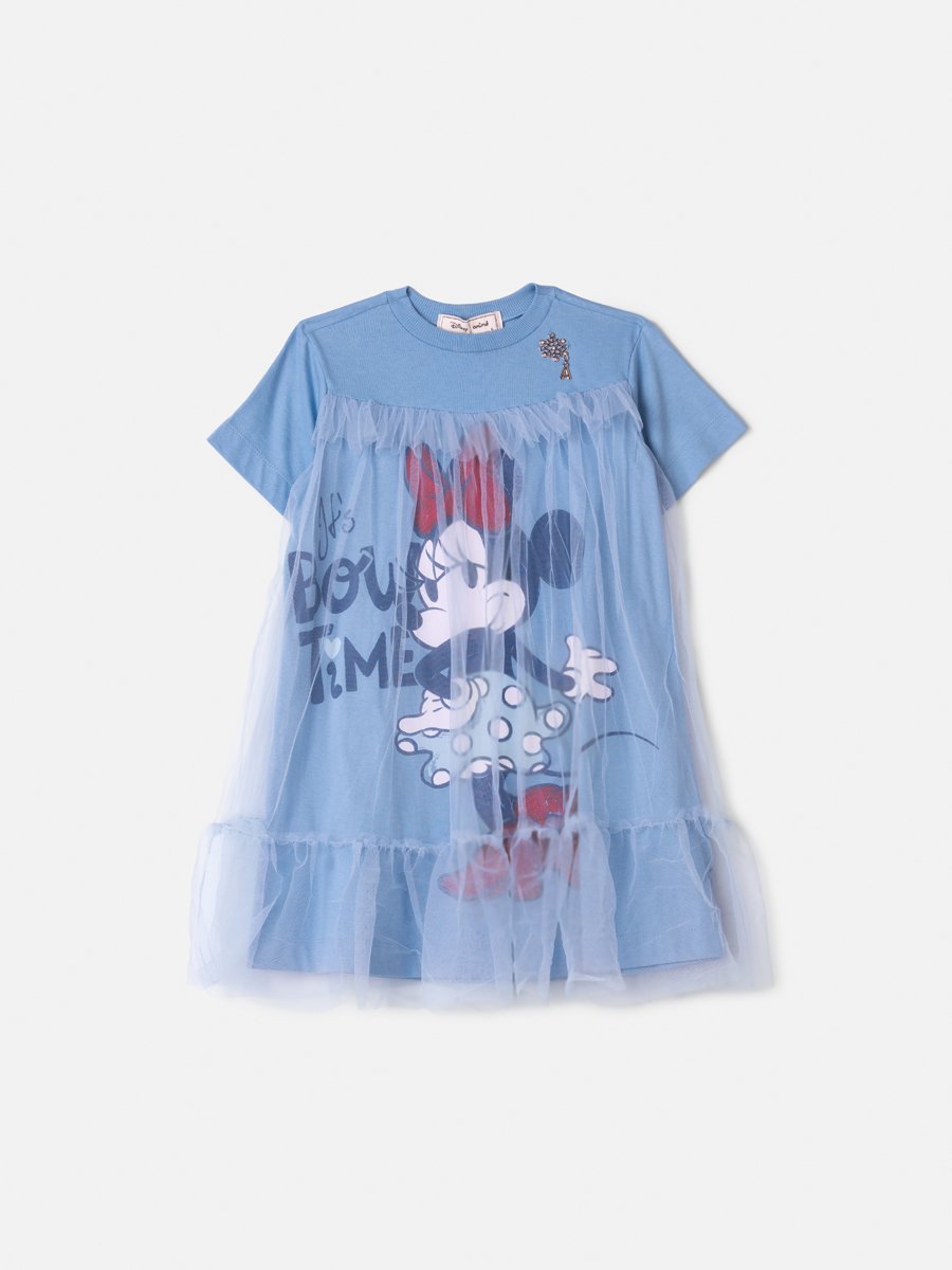 Minnie Anime Girl Dress with Tulle Ruffles