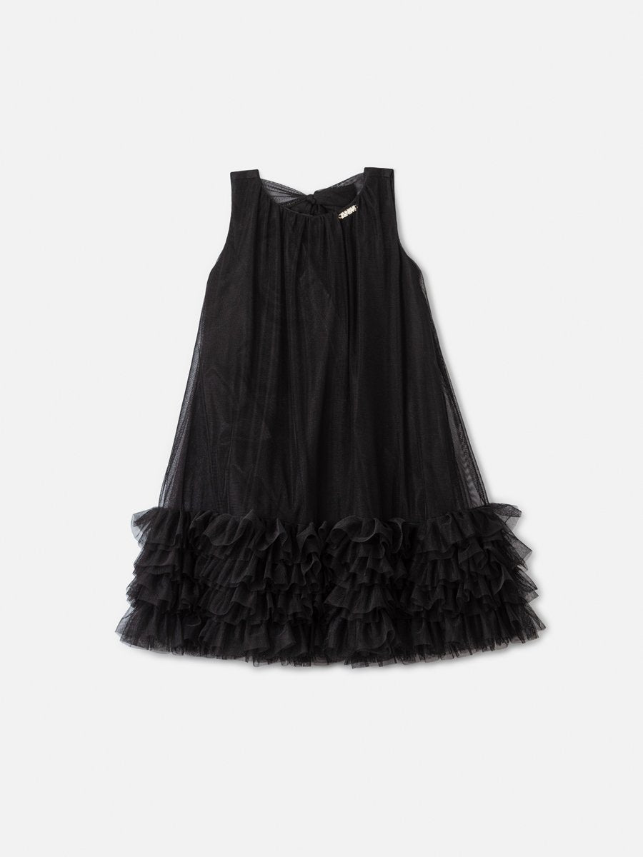 Girls' Anime Tulle Dress with Ruffles