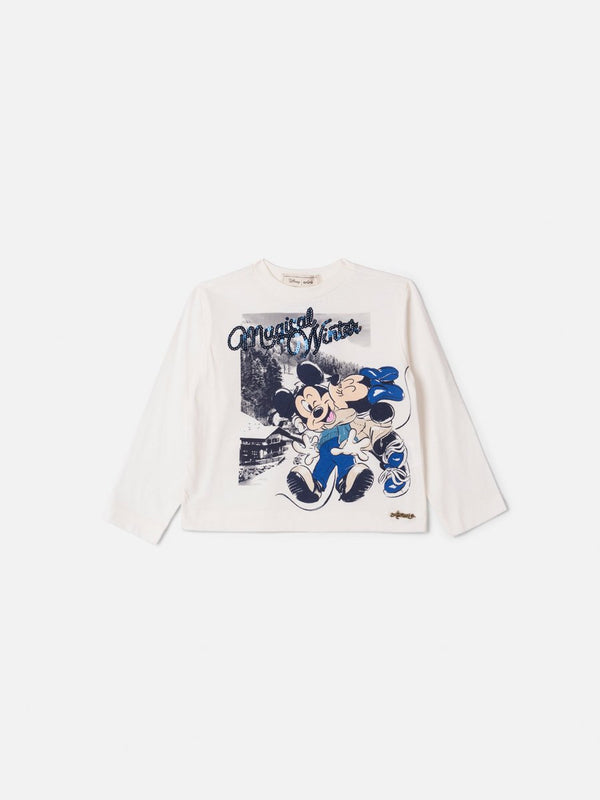 Animê Girls' Top – Long Sleeve Mickey & Minnie Top