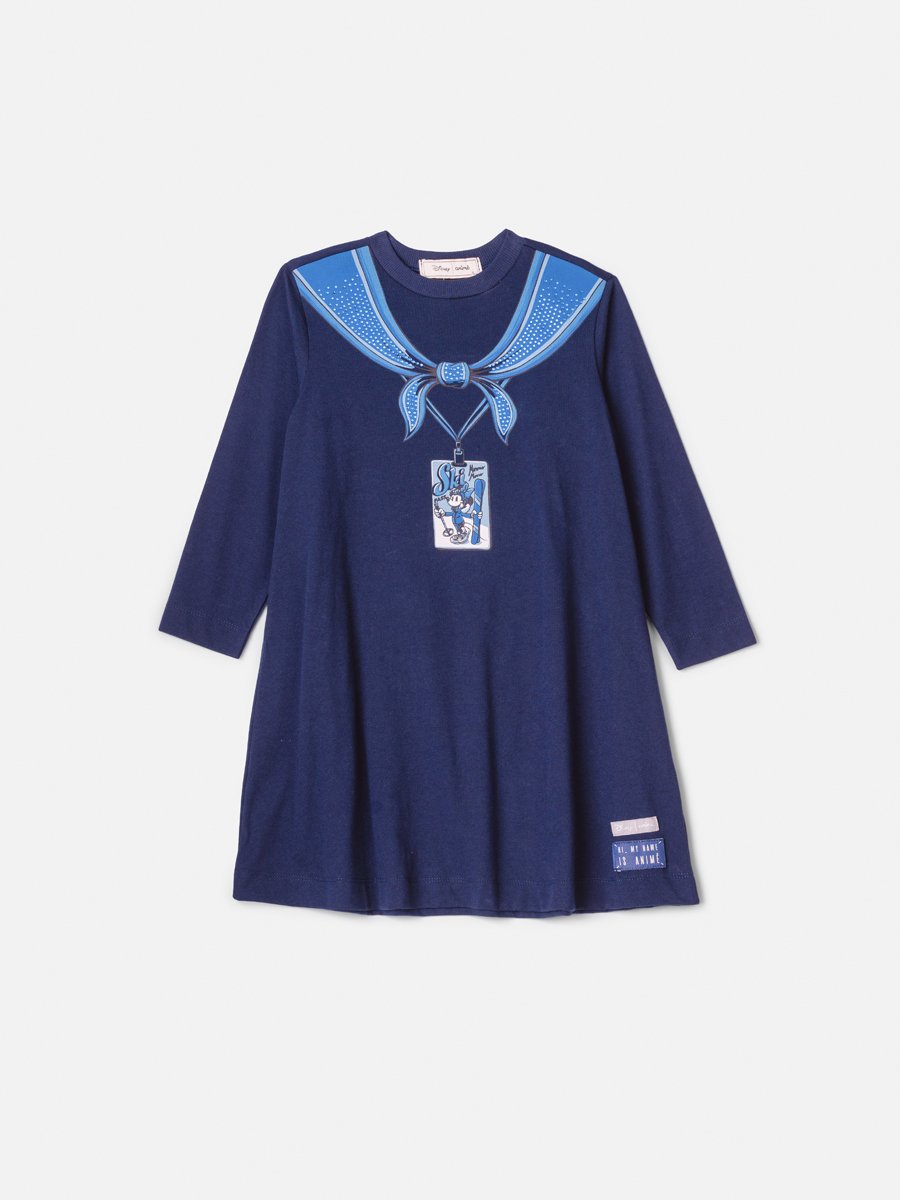 Children's Anime Girl's Long Sleeve Dress with Rhinestones from Minnie