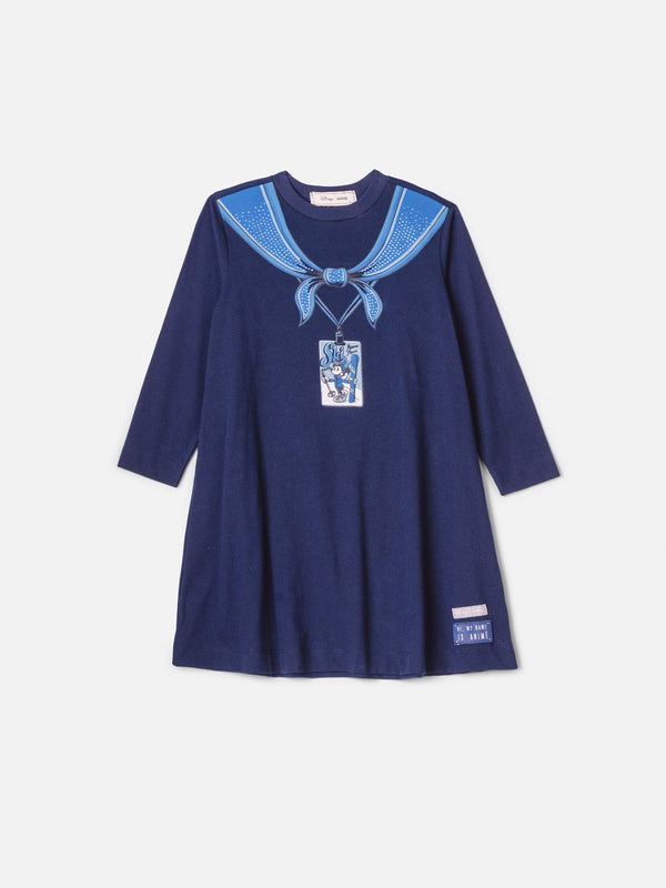 Animê Girls' Dress – Long Sleeve with Rhinestones Minnie