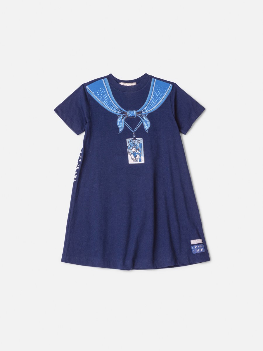 Minnie Anime Girl Dress with Rhinestones