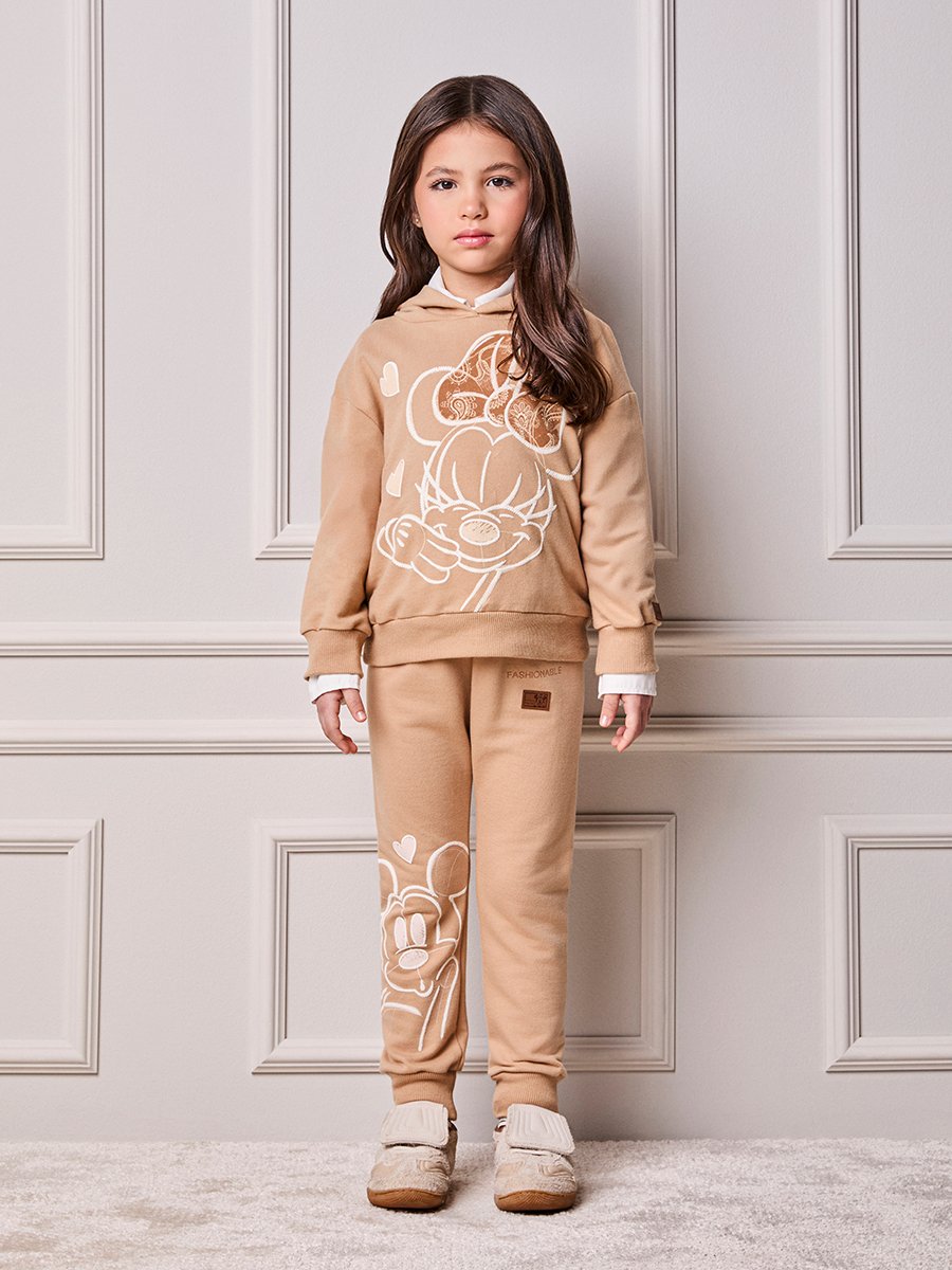 Children's Set Anime Disney Sweatshirt with Paisley Bow