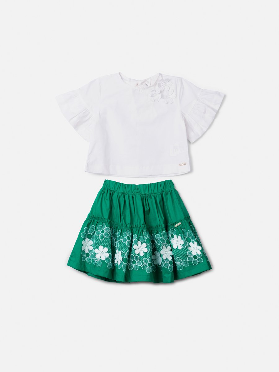 Children's Tricoline Set with Embroidery