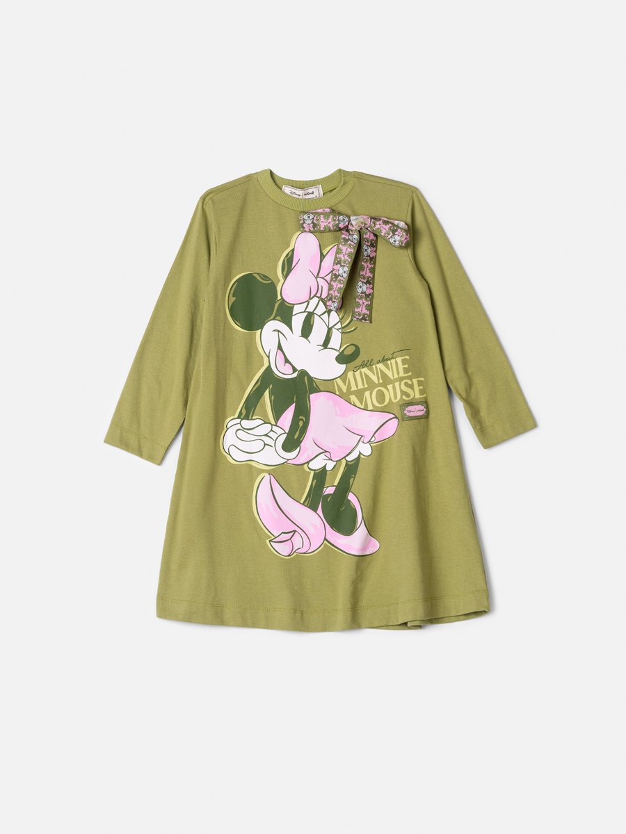 Children's Anime Minnie Girl Dress with Bow