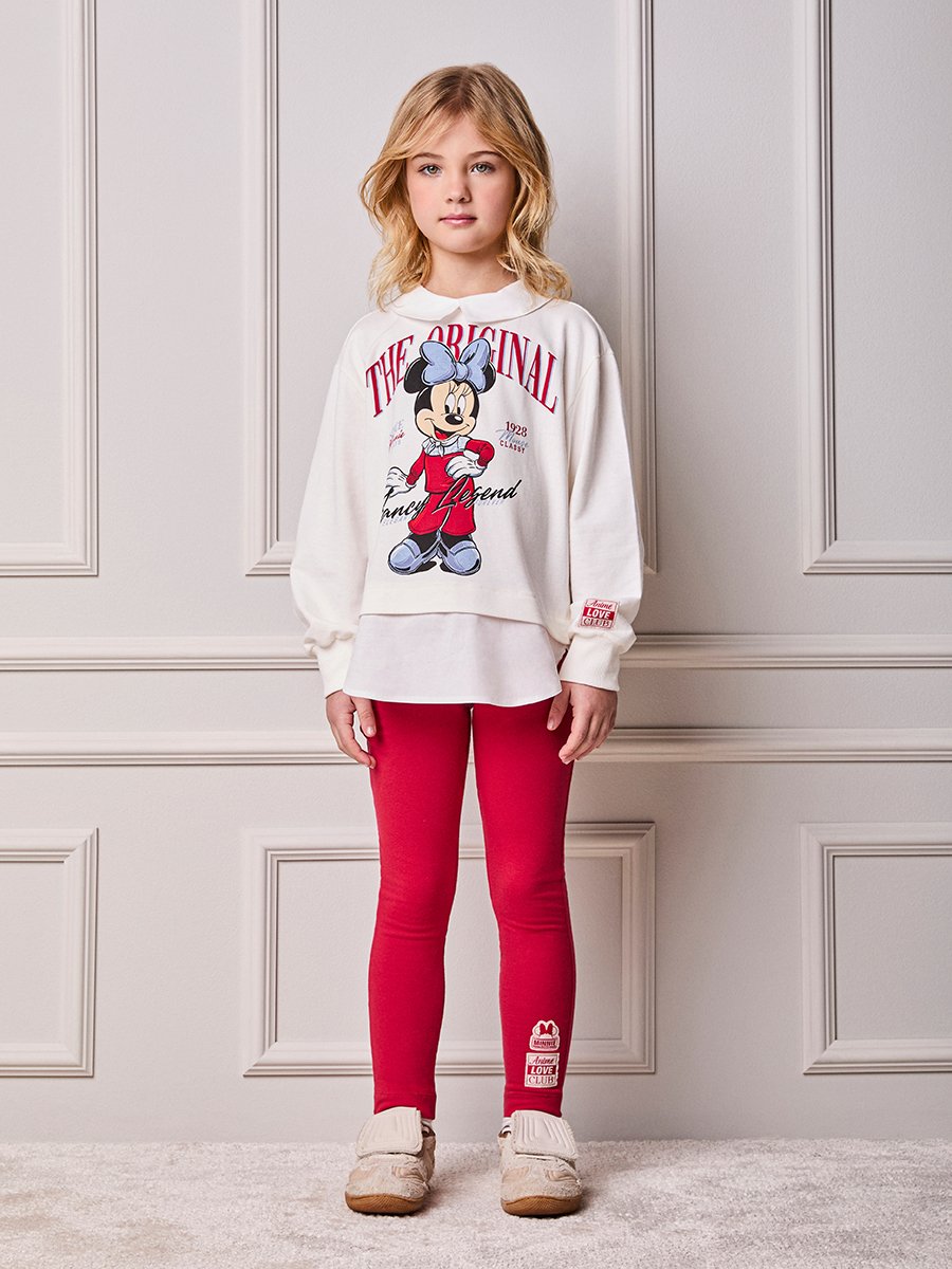 Children's Anime Girl Minnie Sweatshirt Set