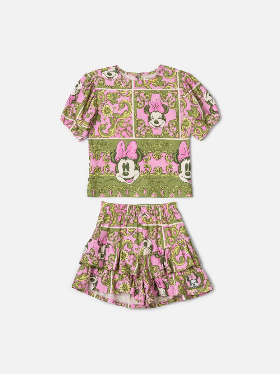 Minnie Anime Girl Children's Set with Ruffles
