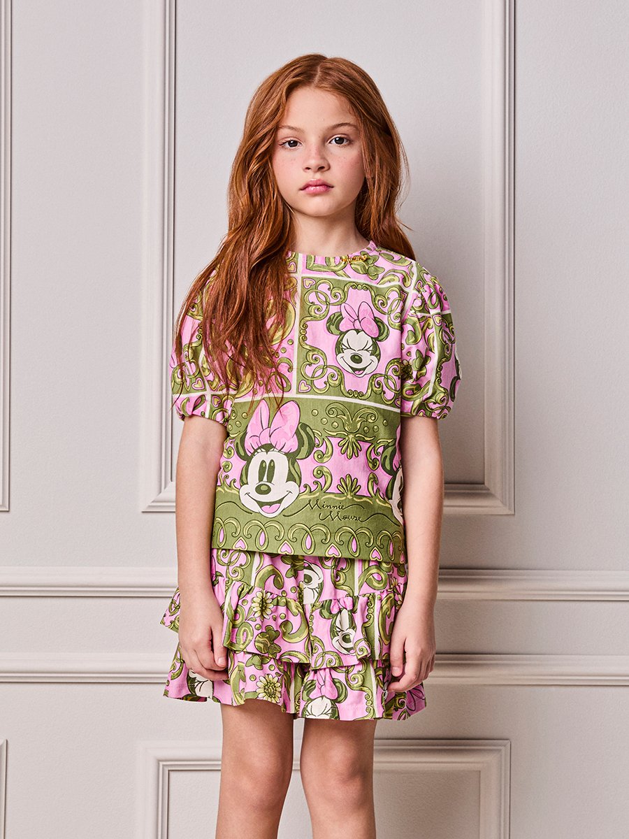 Minnie Anime Girl Children's Set with Ruffles