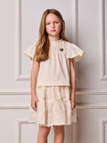 Children's Set Anime Girl Ruched and Chiffon