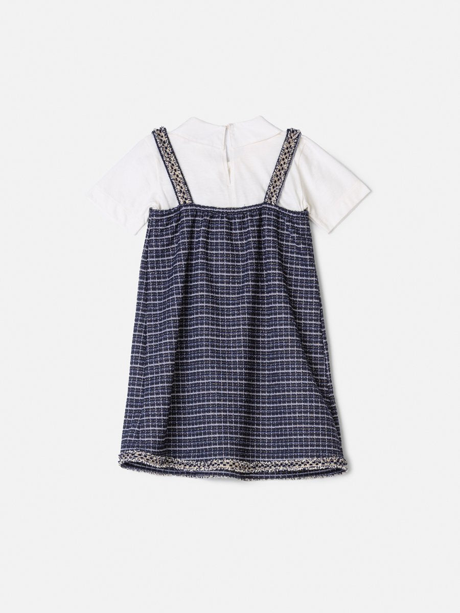 Shine Tweed Anime Girl Children's Set with Pendant