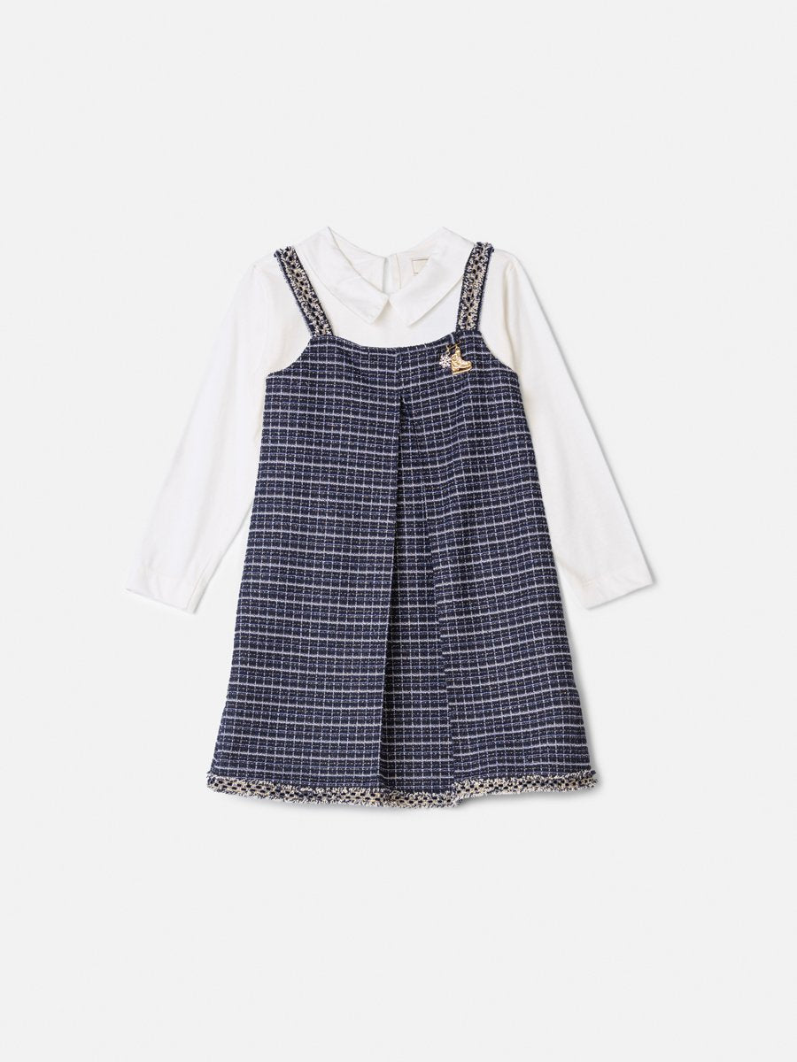 Animê Girls' Set – Shimmer Tweed with Charm