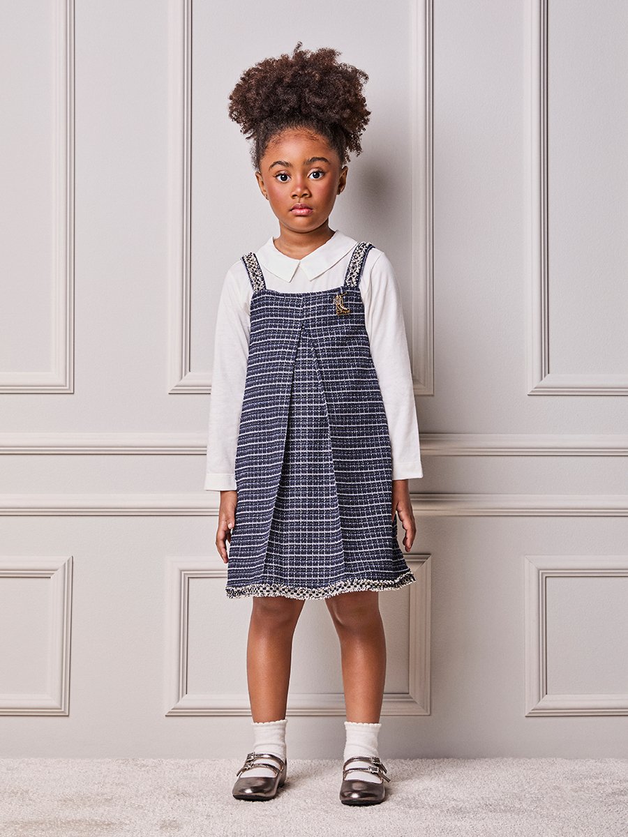 Shine Tweed Anime Girl Children's Set with Pendant