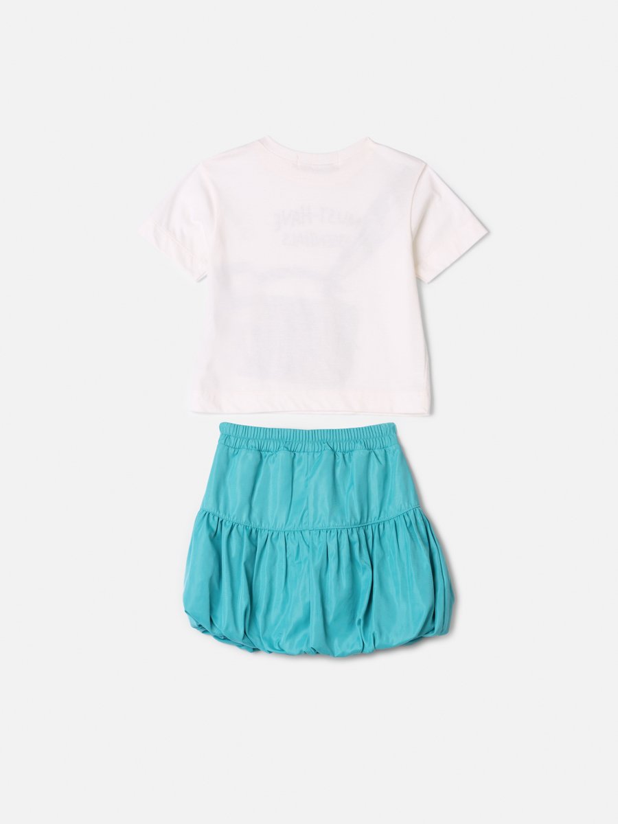 Animê Girls' Set – Aqua with bag faux and Charms
