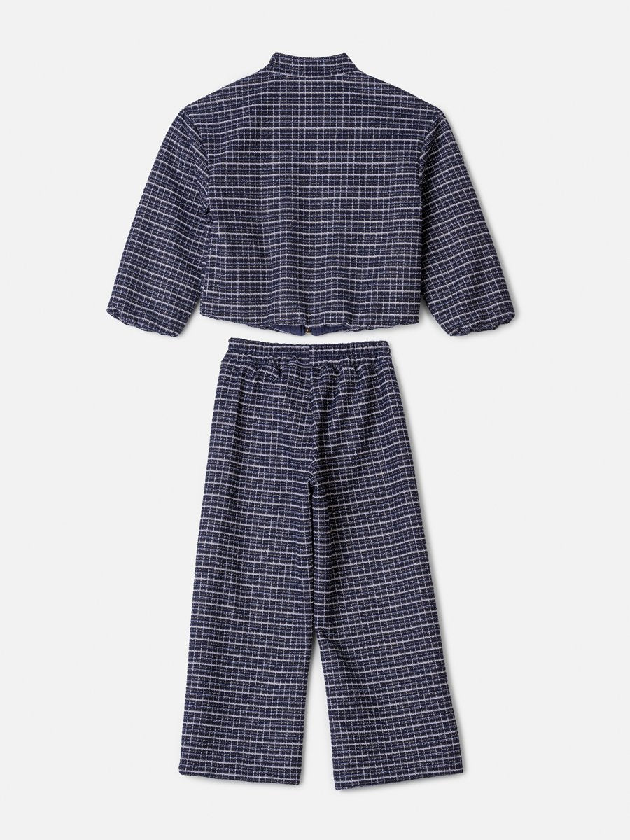 Animê Girls' Set – Shimmer Tweed with Charm