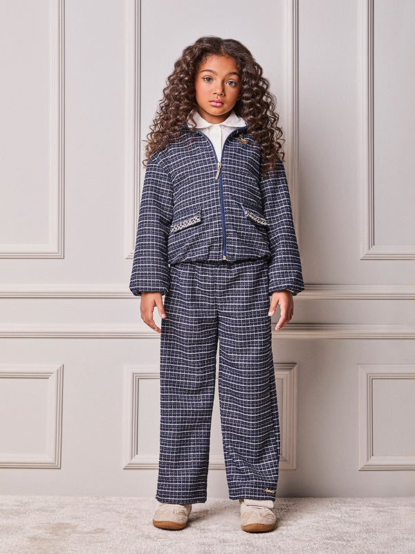 Animê Girls' Set – Shimmer Tweed with Charm