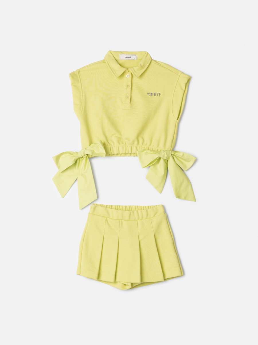 Children's Set Animê Polo with Maxi Bows