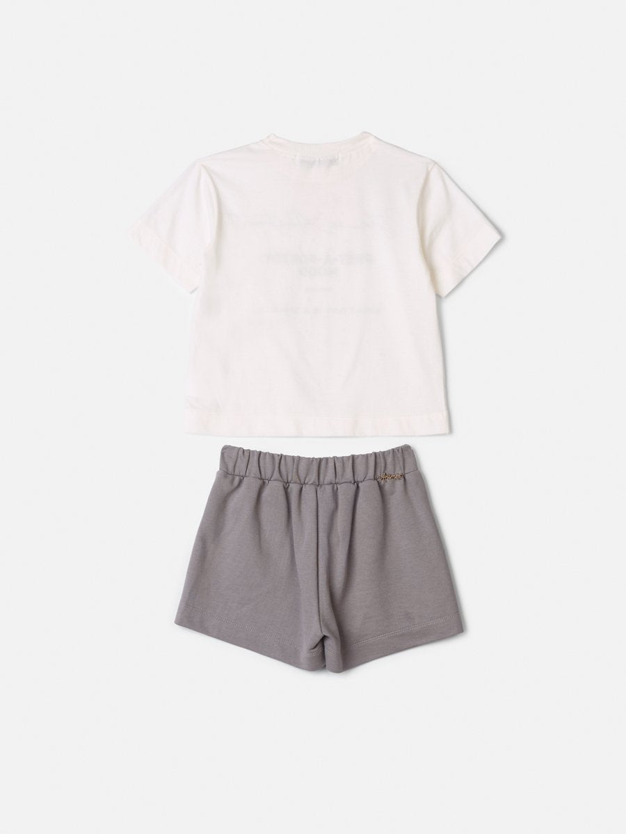 Children's Set Animê Checkered Girl with Sequins and Rhinestones